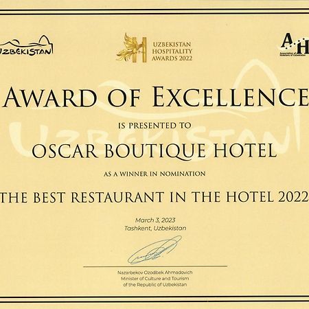 Oscar Boutique Hotel Ташкент Екстериор снимка